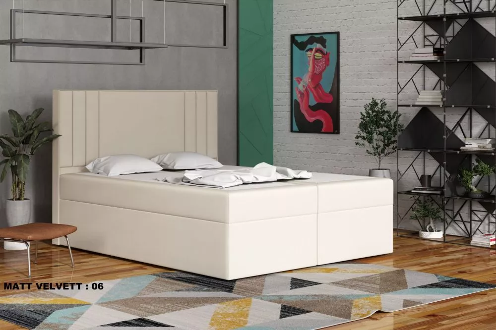 Gulta Cosmo Premium Standard Guļamvietas platums: 180 cm, Guļamvietas garums: 200 cm, · Bēšs · 182 × 210 × 120 cm