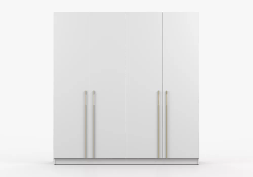 Skapis Rosa 4D · Balts · 200 × 57 × 210 cm