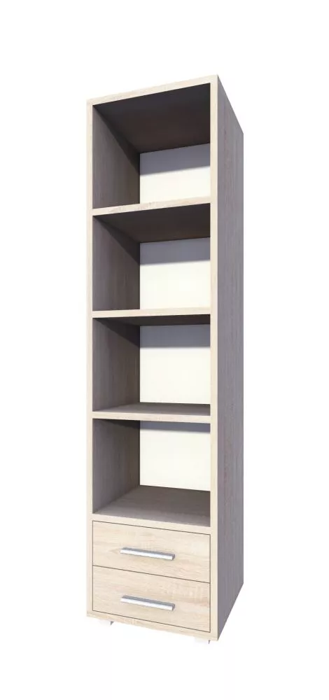 Plaukts Biurowy B-R8 · Ozols sonoma · 80 × 194 × 40 cm