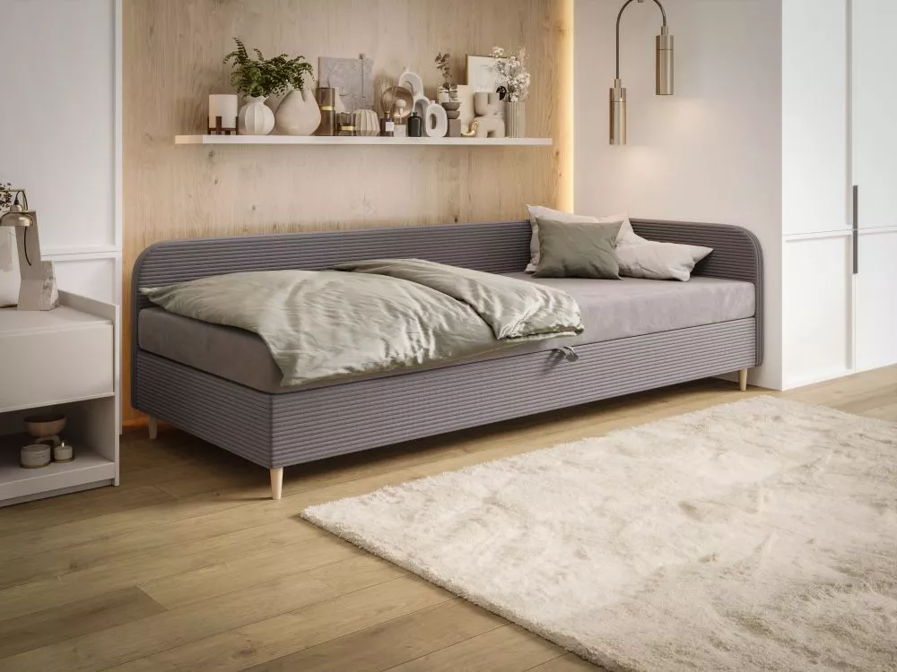 Gulta Miko Comfort Standard Guļamvietas platums: 90 cm, Guļamvietas garums: 200 cm, · Pelēks · 95 × 203 × 75 cm