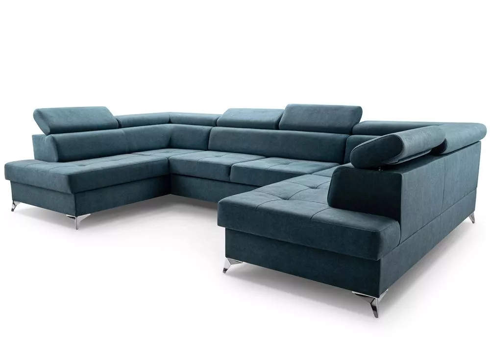 Dīvāns Madryt Super Standard · Zils · 202 × 350 × 82 cm