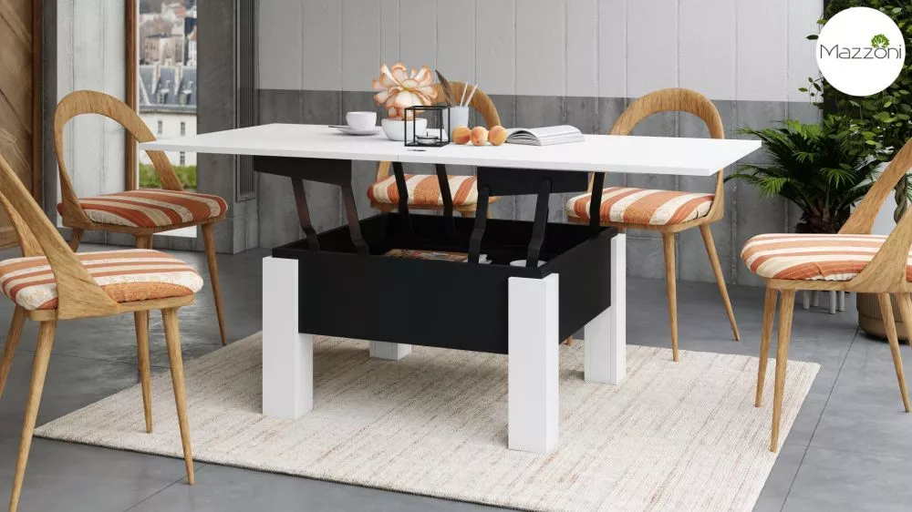 Žurnālgalds Oslo transformer Korpusa krāsa: balts, · 80 × 75 × 49 cm