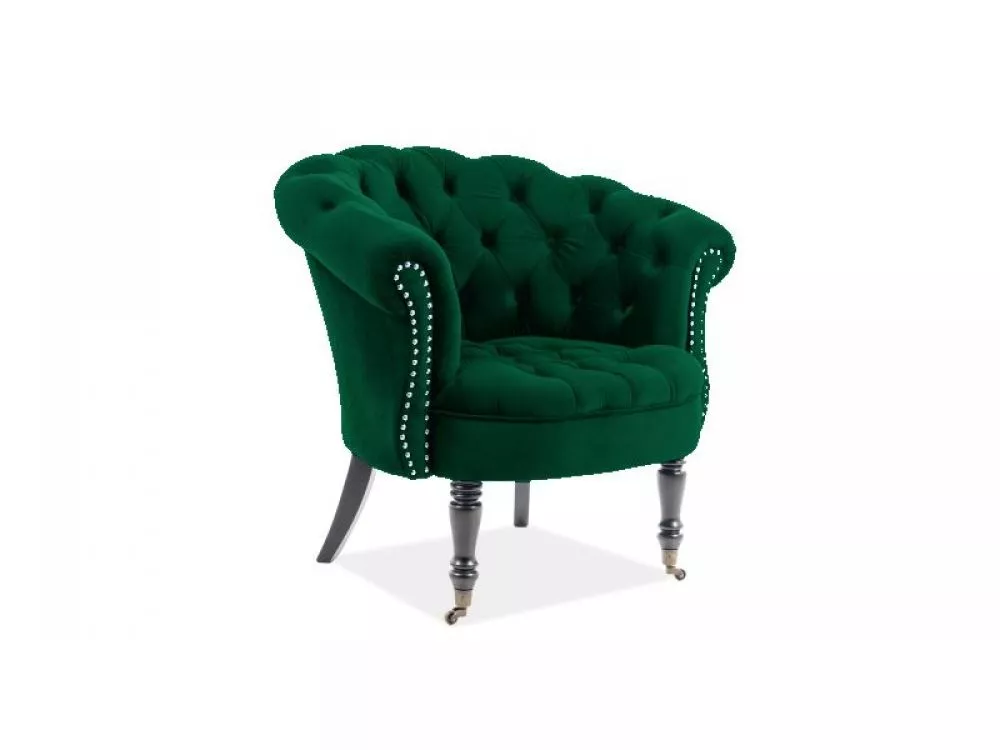 Mīksts krēsls Philips Velvet · Zaļš · 87 × 59 × 83 cm