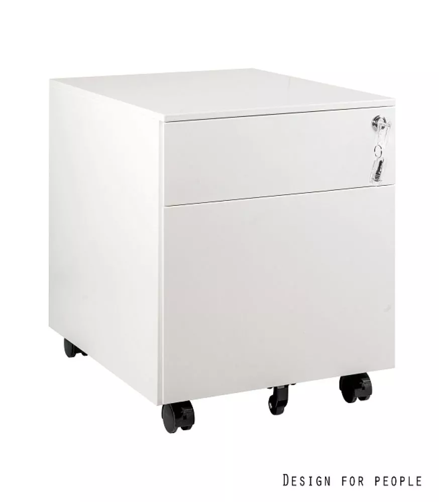 Kumode Kontener XD-041-2 · Balts · 50 × 39 × 50 cm