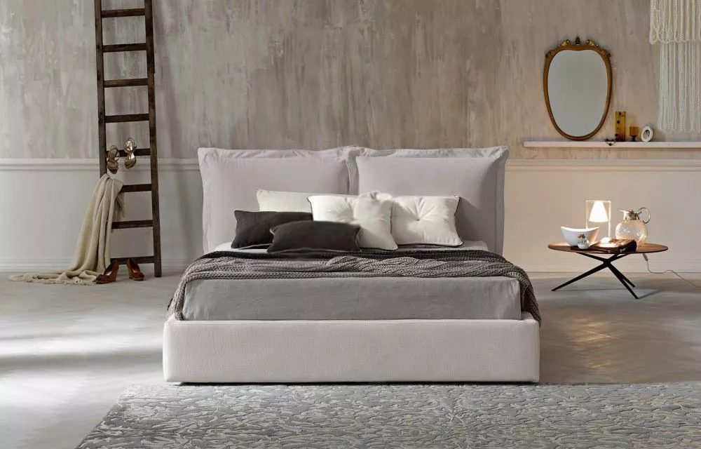 Gulta Szymek Premium Standard ar stelāžu Guļamvietas platums: 200 cm, Guļamvietas garums: 200 cm, stelāžas tips: Elastīg
