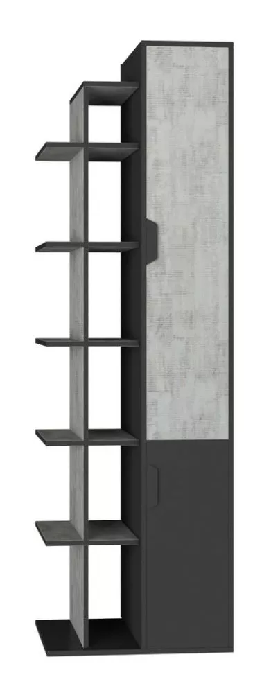 Plaukts Nano 4 · Grafīts + enigma · 60 × 195 × 40 cm