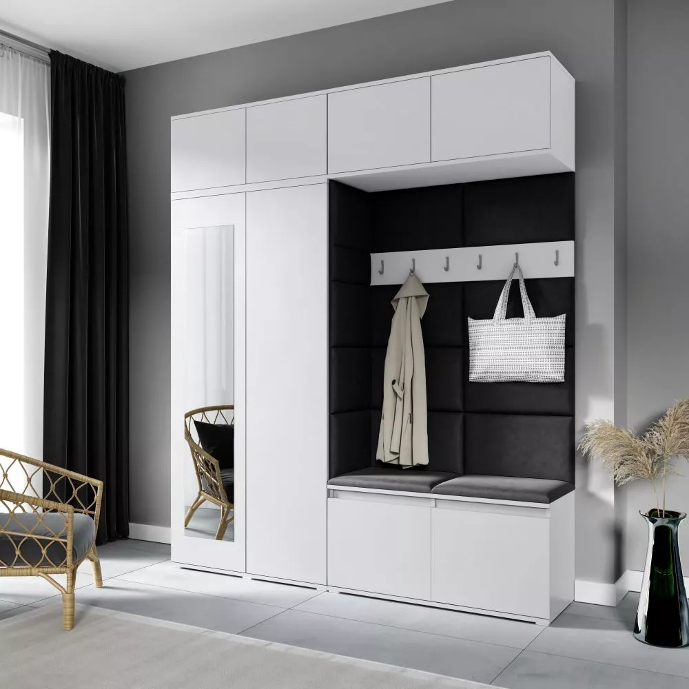 Apavu plaukts Emi 16 Trinity Korpusa krāsa: balts, · 190 × 225 × 40 cm