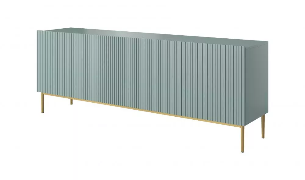 Kumode Nicole K200 4D Gold · Gaiši zils · 200 × 45 × 85 cm