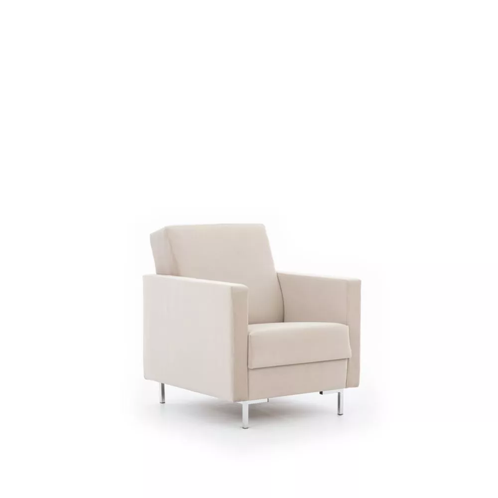 Mīksts krēsls Solvo 1S Standard Sēdvietas dziļums: 52 cm, · Bēšs · 75 × 90 × 91 cm