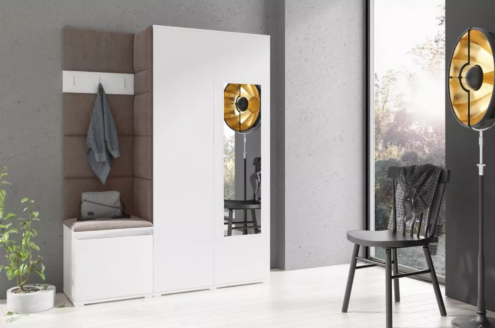 Apavu plaukts Emi 11 Trinity Korpusa krāsa: balts, · 140 × 185 × 40 cm