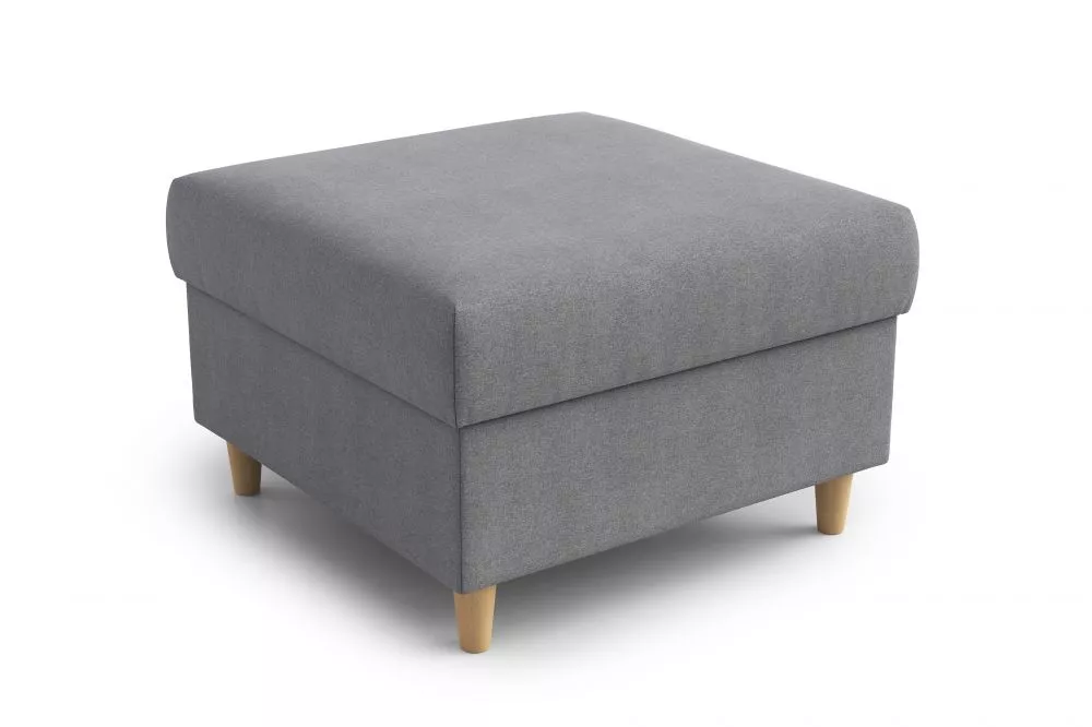 Pufs Puf Standard Auduma numurs: Jaguar 2167, · Pelēks · 67 × 46 × 67 cm