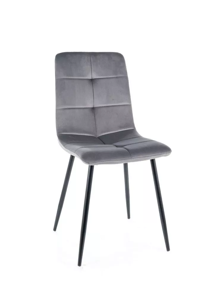 Krēsls Ivo Velvet · Pelēks · 91 × 45 × 52 cm