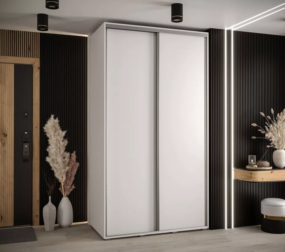 Skapis Davos 1 · Balts · 130 × 60 × 235.2 cm