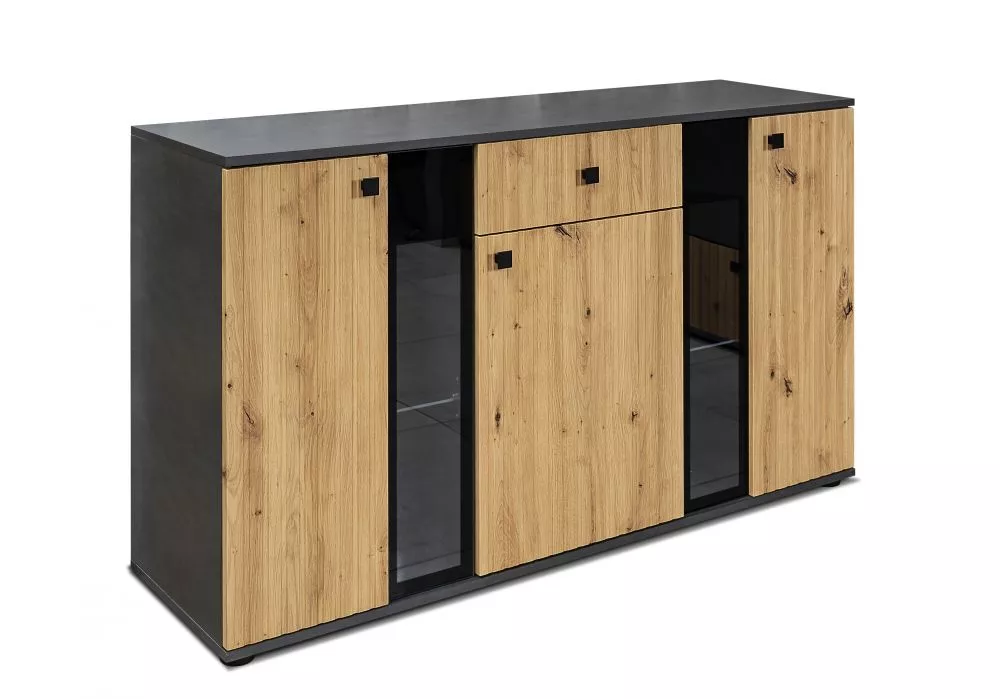 Kumode Salsa K Lamele ar LED · 140.4 × 40.2 × 80 cm