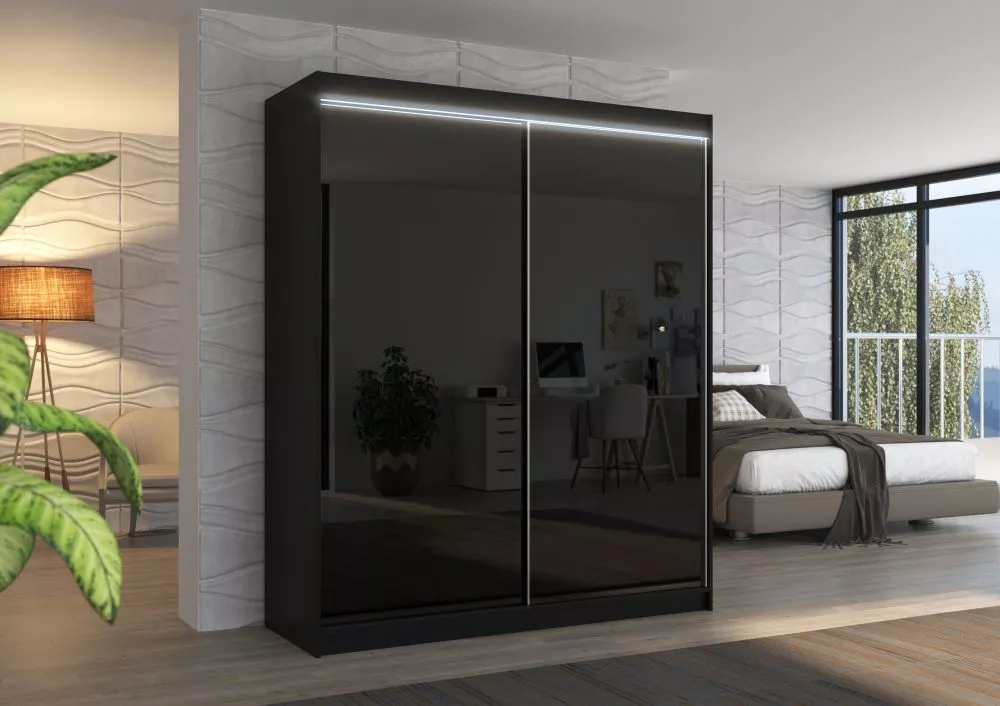 Skapis Luna A ar LED · 180 × 58 × 215 cm