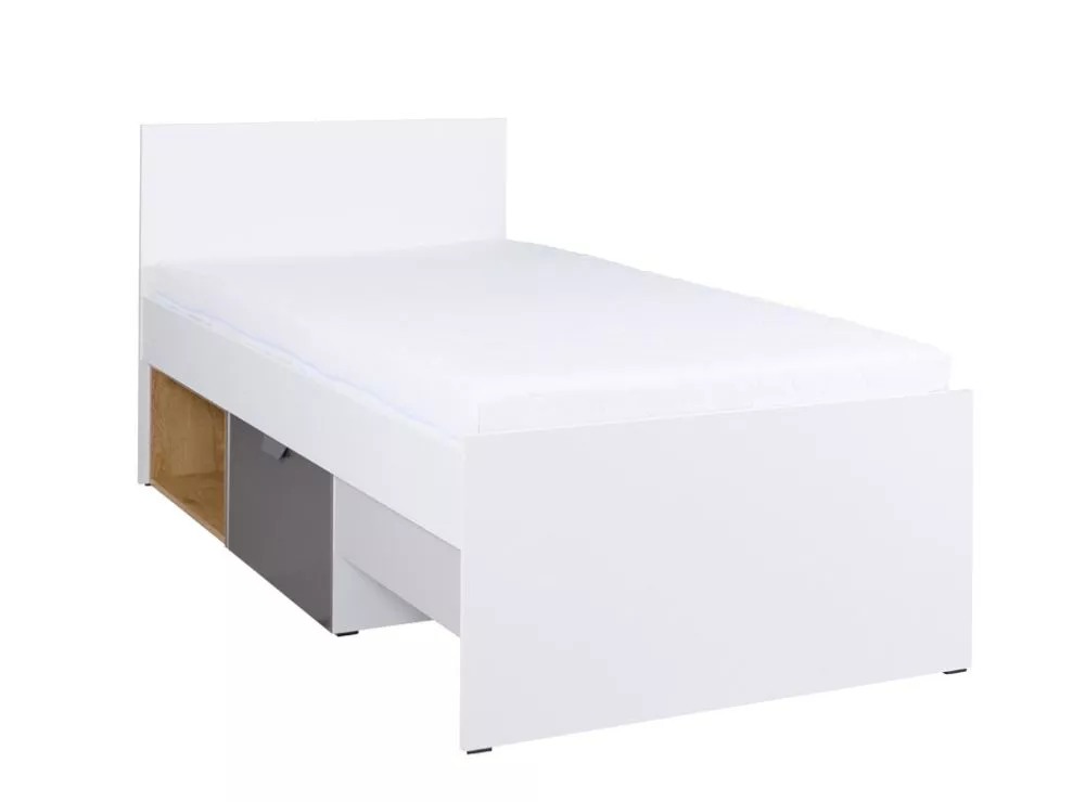 Gulta Joker 15 ar stelāžu Guļamvietas platums: 90 cm, Korpusa krāsa: balts, Guļamvietas garums: 200 cm, · 95 × 204 × 96 