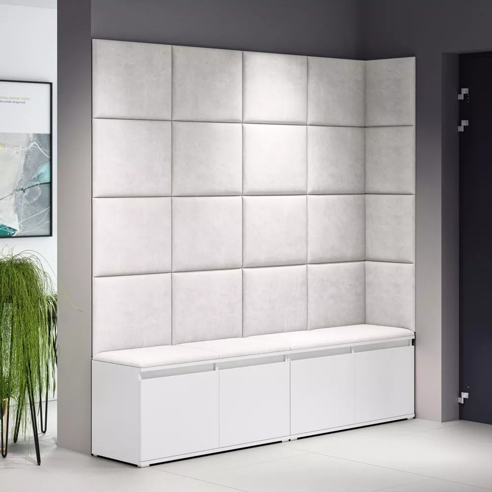 Apavu plaukts Emi 3 Trinity Korpusa krāsa: balts, · 200 × 170 × 40 cm