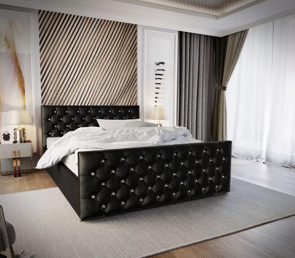 Gulta Queen Premium Standard ar stelāžu Guļamvietas platums: 180 cm, Guļamvietas garums: 200 cm, stelāžas tips: koka, · 