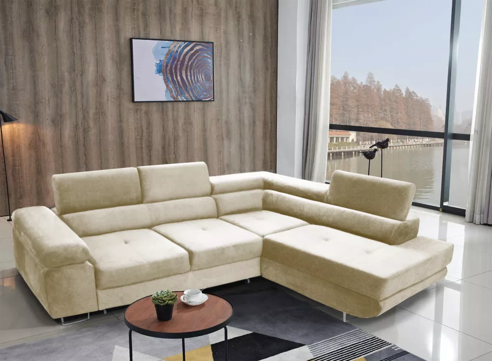 Dīvāns Anton L Premium Standard · Krēma · 200 × 273 × 73 cm