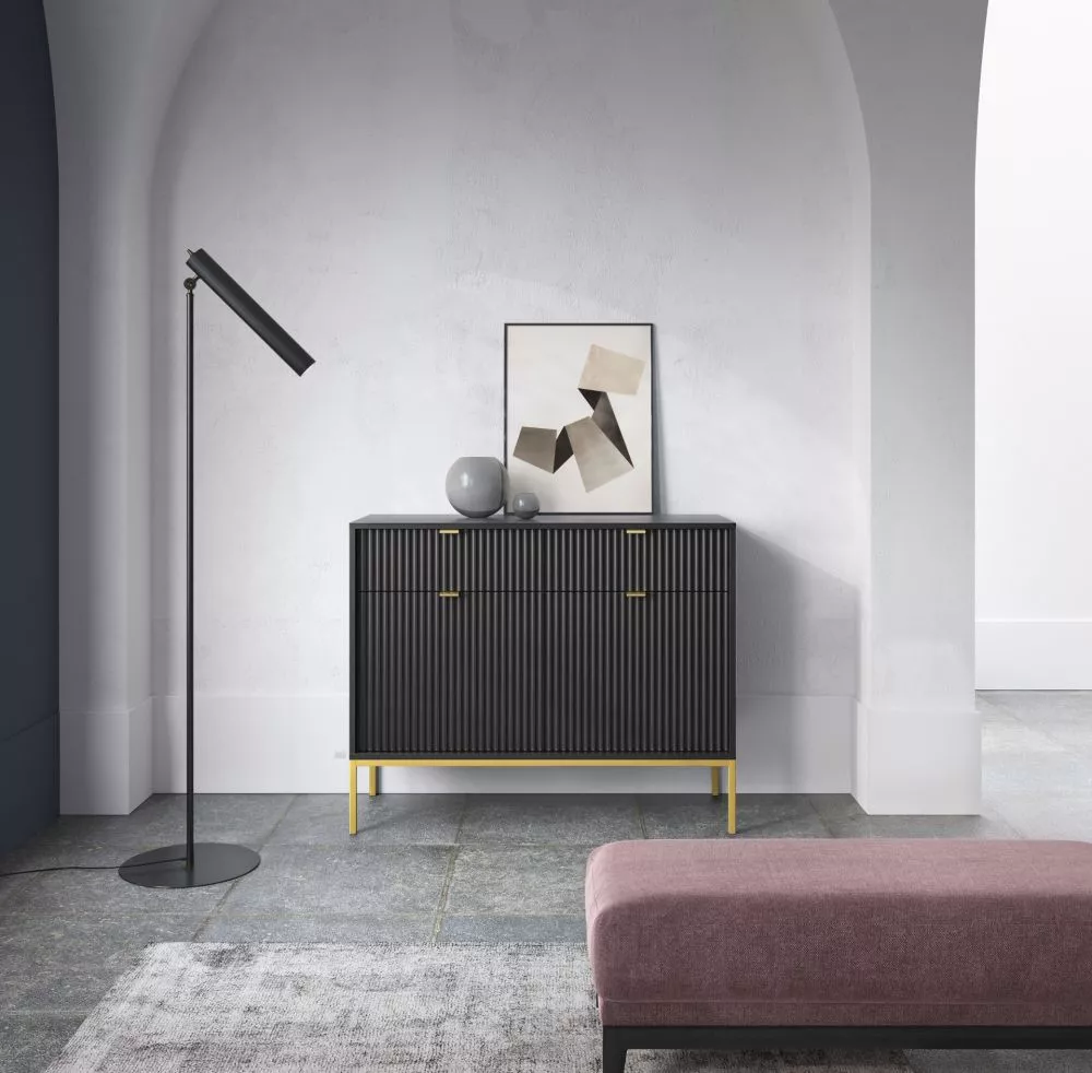Kumode Nova Gold KSZ-104 · Melns · 104 × 39 × 83 cm