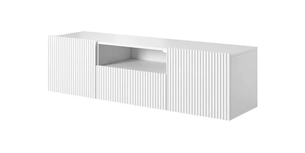 TV tumba Nicole RTV 150 2D1SZ W · Balts · 150 × 45 × 40 cm