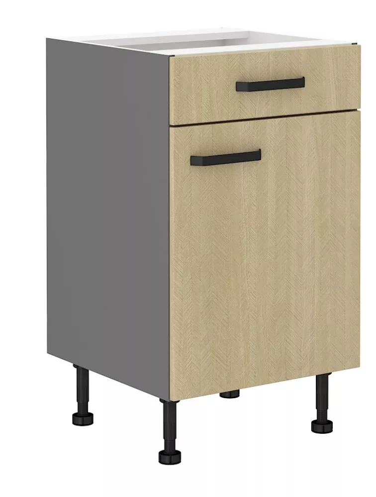 Virtuves skapis Scandi 50 D 1F 1S BB