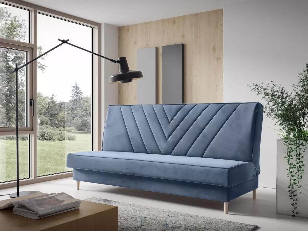 Dīvāns Sofa Bed 185 standard · Gaiši zils · 90 × 200 × 93 cm