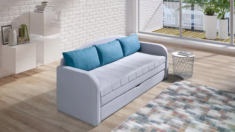 Dīvāns Tenus 2 Sofa Standard · Gaiši pelēks · 76 × 208 × 86 cm