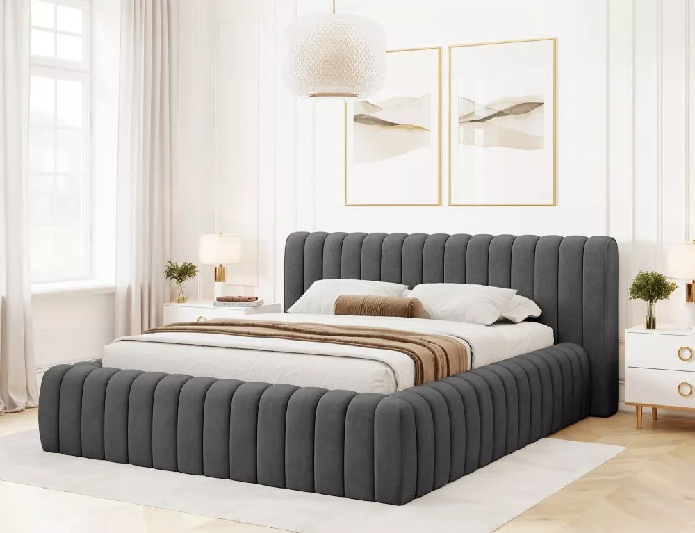 Gulta Carilla Standard ar stelāžu Guļamvietas platums: 180 cm, Guļamvietas garums: 200 cm, stelāžas tips: metāla, · Graf