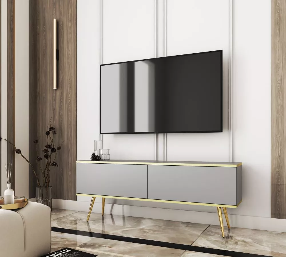 TV tumba Oro Gold · 135 × 32 × 53 cm