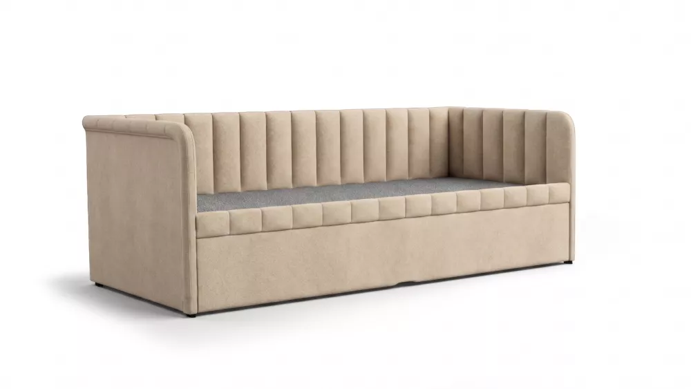 Gulta Nube 90x200 Standard Guļamvietas platums: 90 cm, Guļamvietas garums: 200 cm, · Gaiši bēšs · 103 × 212 × 77 cm