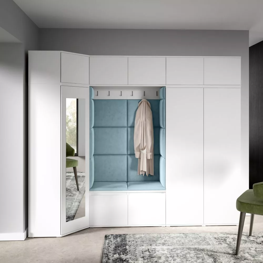 Apavu plaukts Emi 39 Trinity Korpusa krāsa: balts, · 260 × 225 × 70 cm