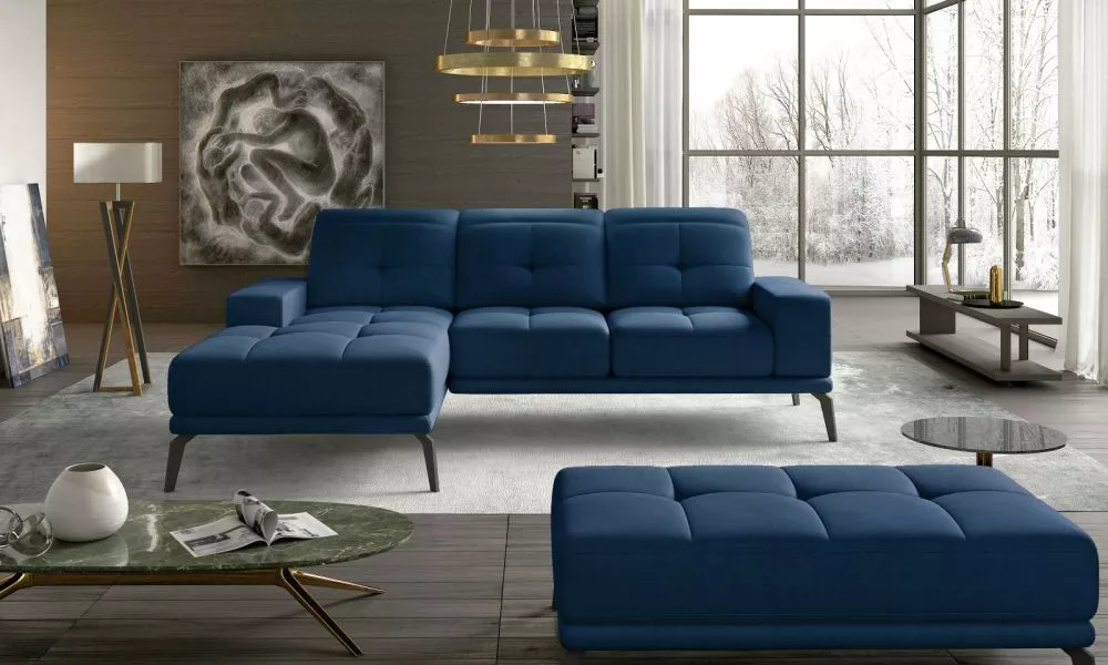 Dīvāns Torrense Lux Standard · Zils · 175 × 265 × 77 cm
