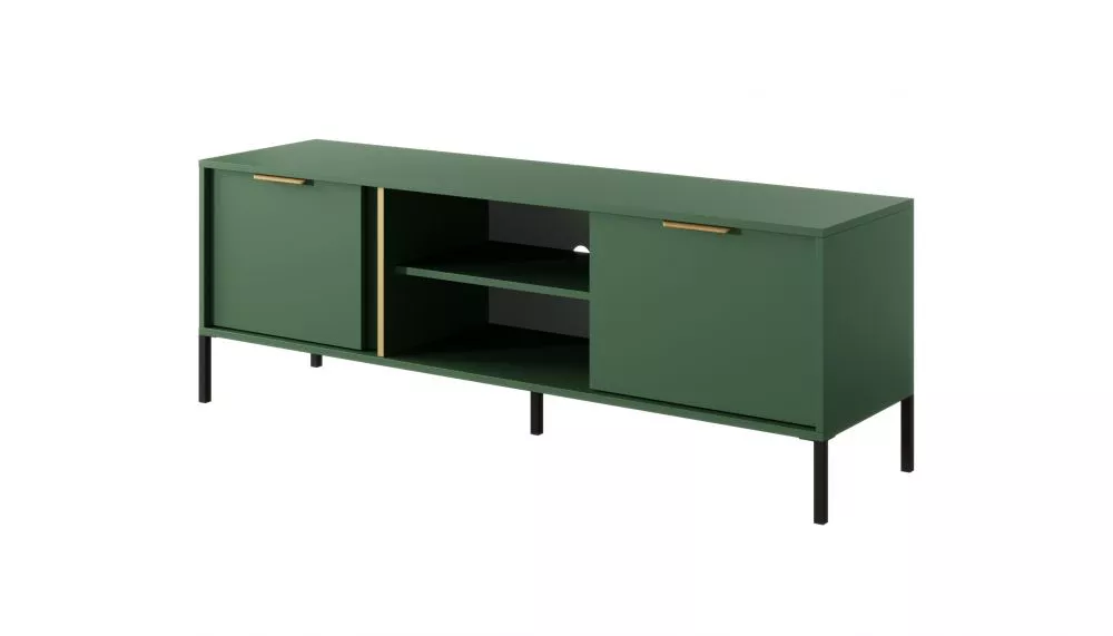 TV tumba Lars G · Tumši zaļš · 153.1 × 39.5 × 53.4 cm