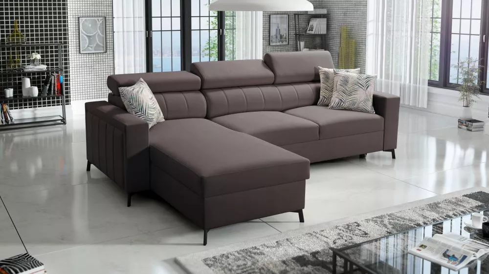 Dīvāns Baltico 1 Maxi Premium Standard · Brūns · 183 × 267 × 83 cm