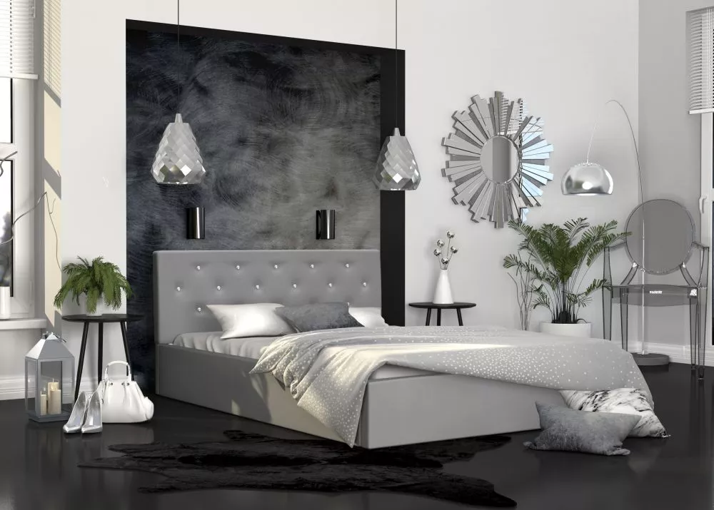 Gulta Mirage Premium Standard ar stelāžu Guļamvietas platums: 160 cm, Guļamvietas garums: 200 cm, stelāžas tips: metāla,