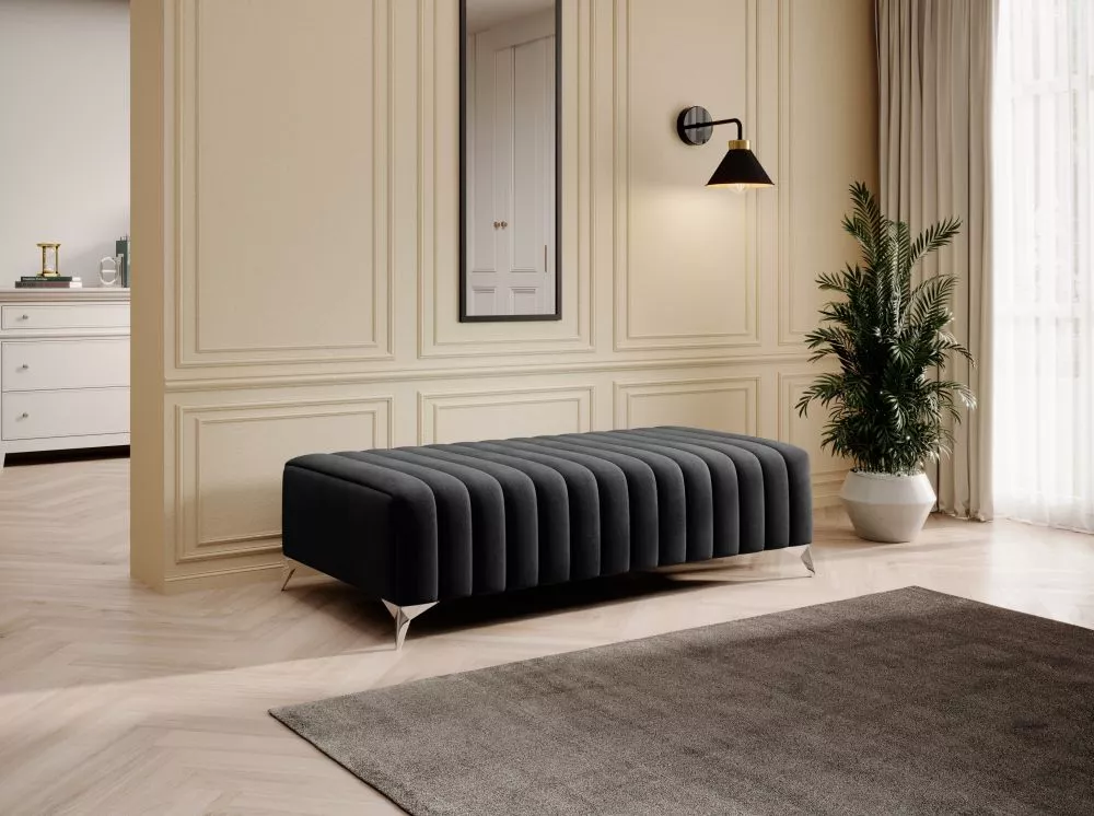 Pufs Laurence P Premium Standard Auduma numurs: Nube 06, · Antracīts · 132 × 36 × 64 cm