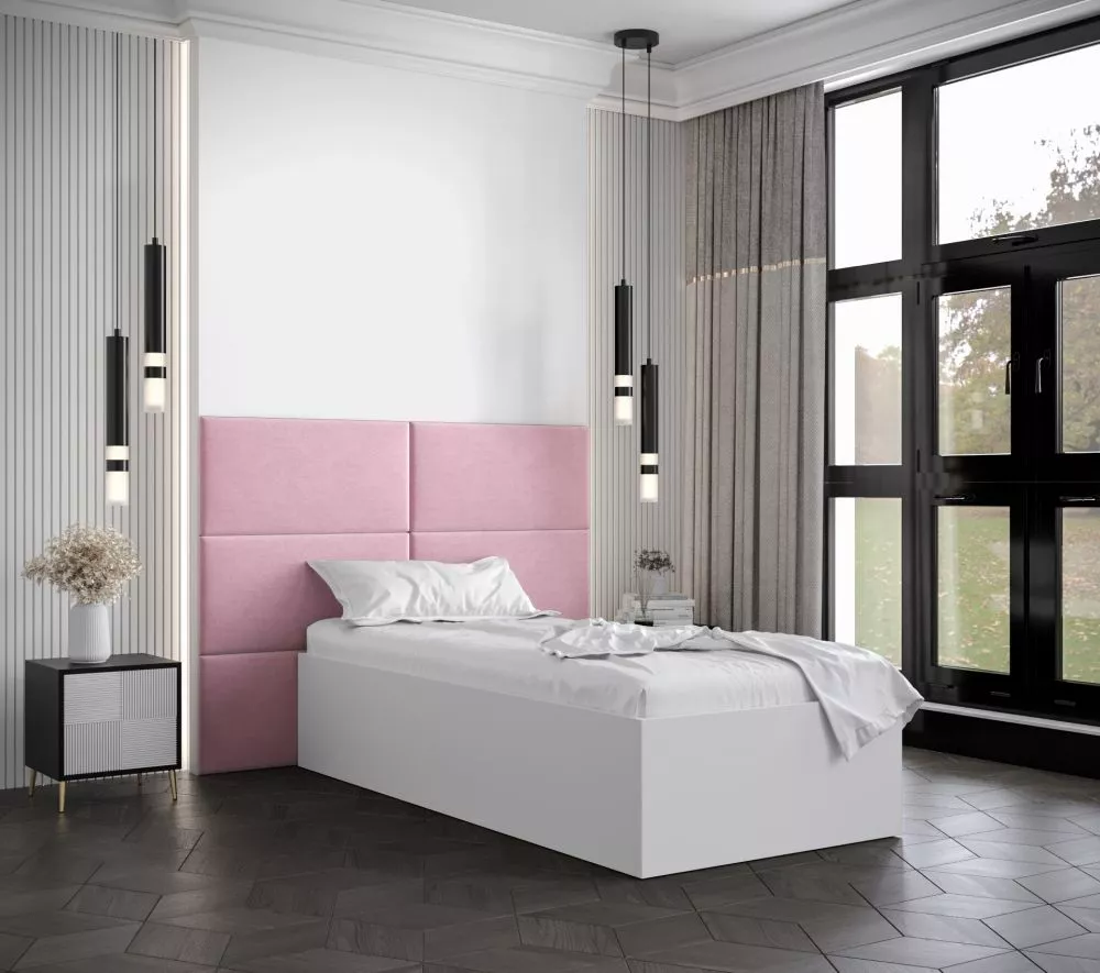 Gulta Bella 2 ar stelāžu Guļamvietas platums: 90 cm, Korpusa krāsa: balts, Guļamvietas garums: 200 cm, stelāžas tips: ko
