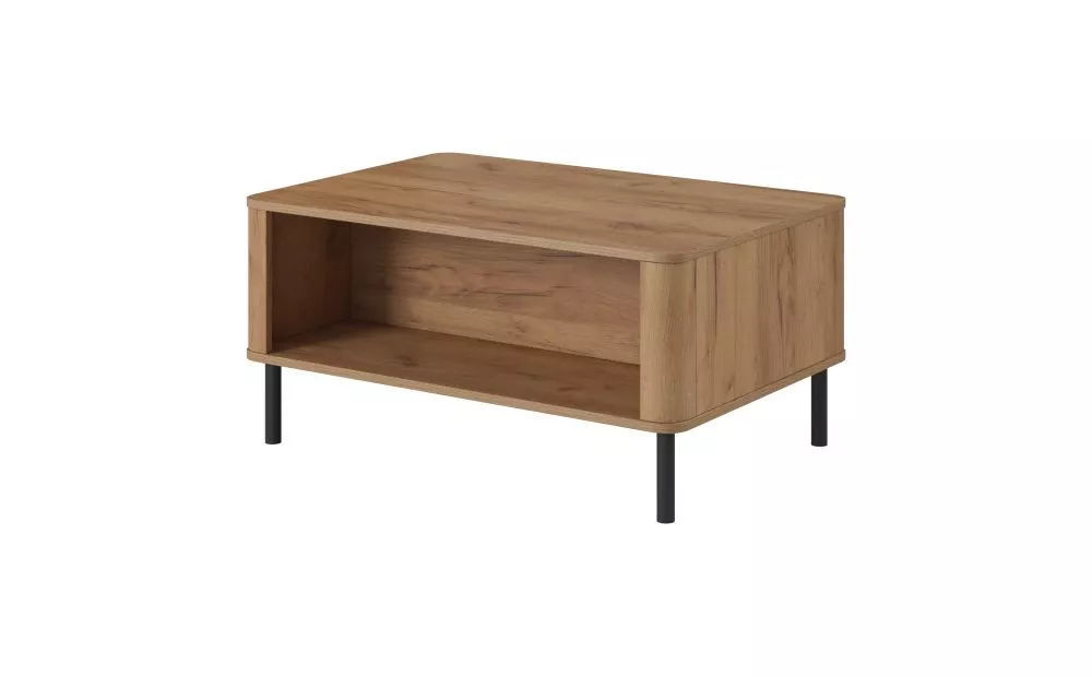 Žurnālgalds Santi G · Ozols craft zelts · 90 × 60 × 43.2 cm