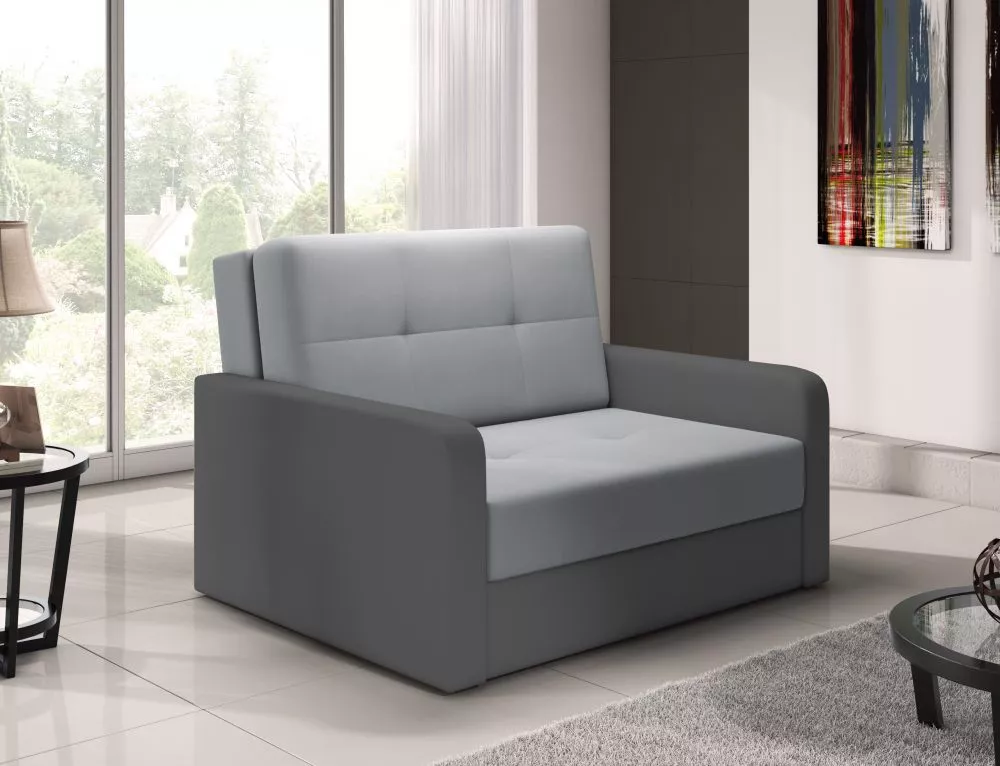Dīvāns Top 2 Standard · Gaiši pelēks + pelēks · 104 × 132 × 92 cm