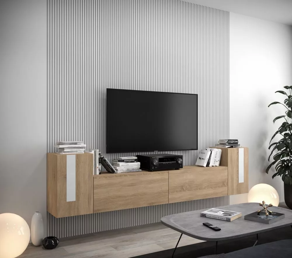 Sekcija New Concept C88 · Sonoma · 256 × 35 × 60 cm