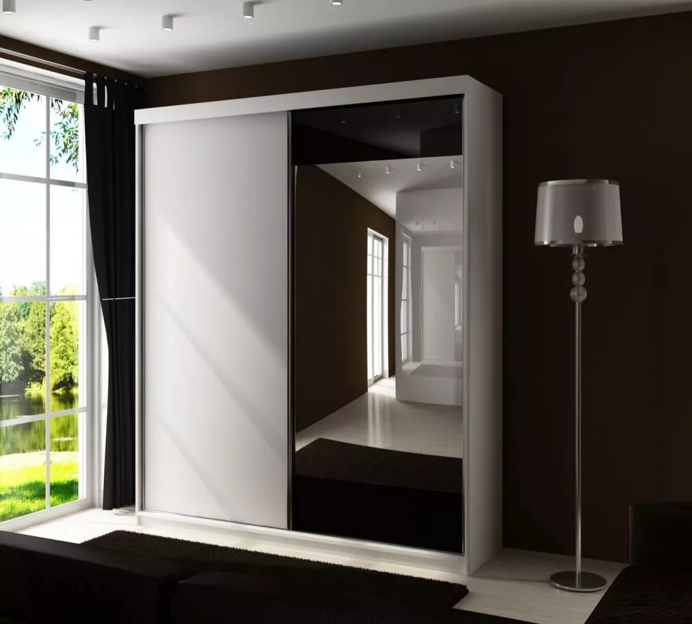 Skapis Top 33 ar LED · Balts · 150 × 62 × 200 cm
