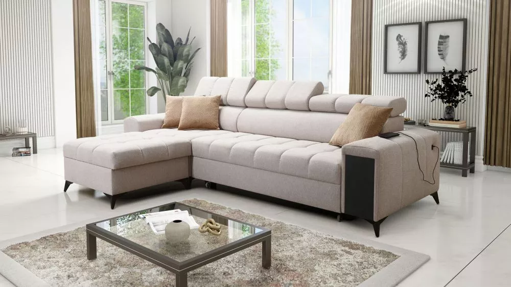 Dīvāns Greco 1 Mini Standard · Bēšs · 169 × 265 × 84 cm