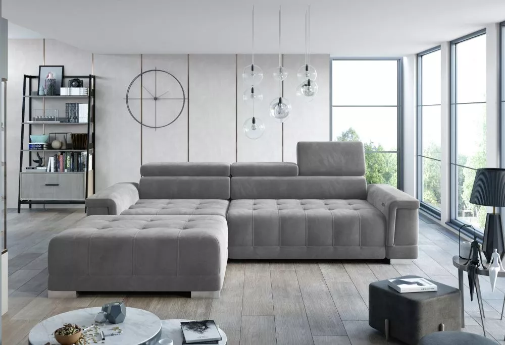 Dīvāns Campo Mini Standard · Pelēks · 178 × 276 × 101 cm