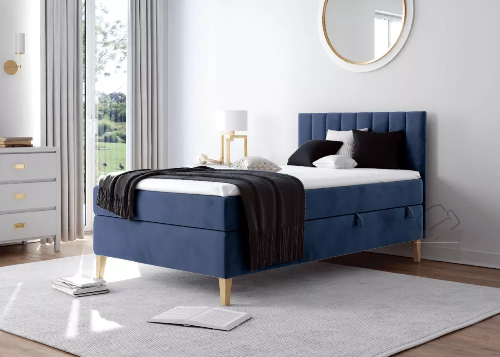 Gulta Intaro 10 Standard ar stelāžu Guļamvietas platums: 120 cm, Guļamvietas garums: 200 cm, · Zils · 120 × 205 × 105 cm