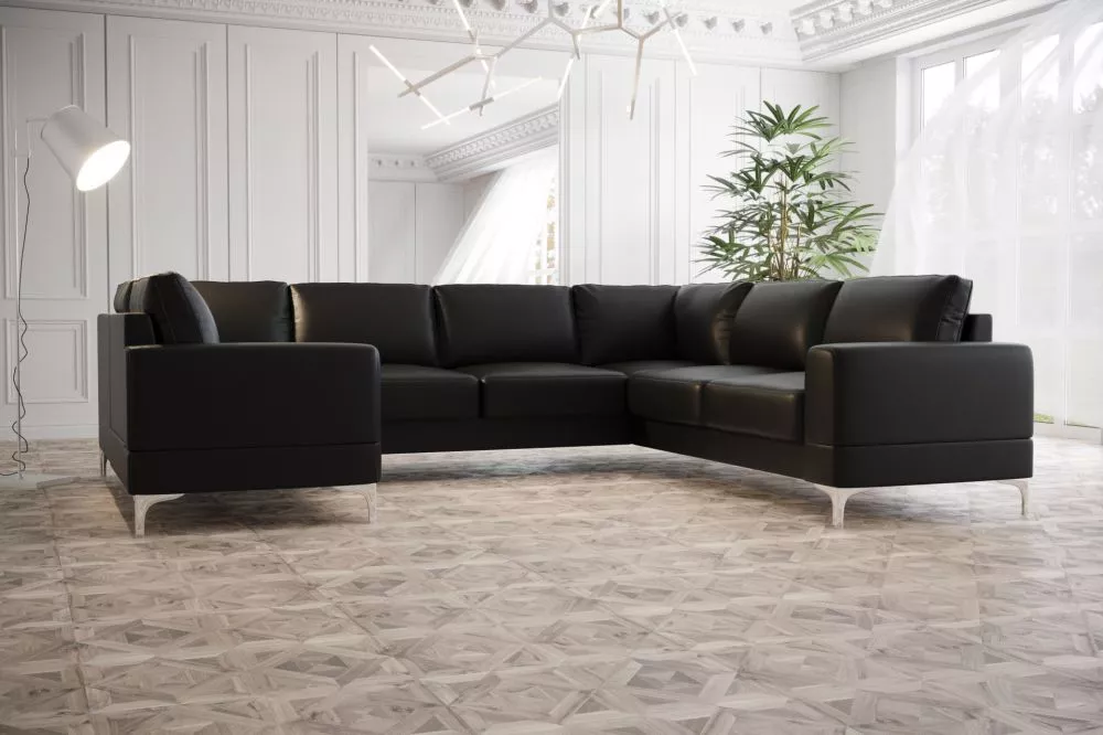 Dīvāns Aria Max 3 Standard · Melns · 250 × 315 × 89 cm