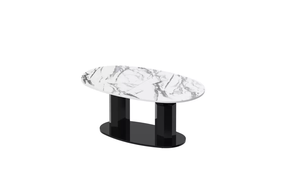 Žurnālgalds Barletta Gloss Korpusa krāsa: balts marmors, · 130 × 80 × 54 cm