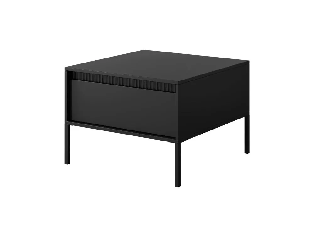 Žurnālgalds Senso F · Melns · 68 × 68 × 48.4 cm