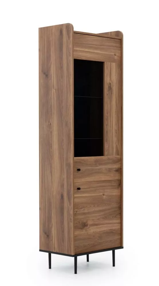 Sekcija Vasina VS-09 ar LED Korpusa krāsa: ozols castello, · 60 × 40 × 200 cm