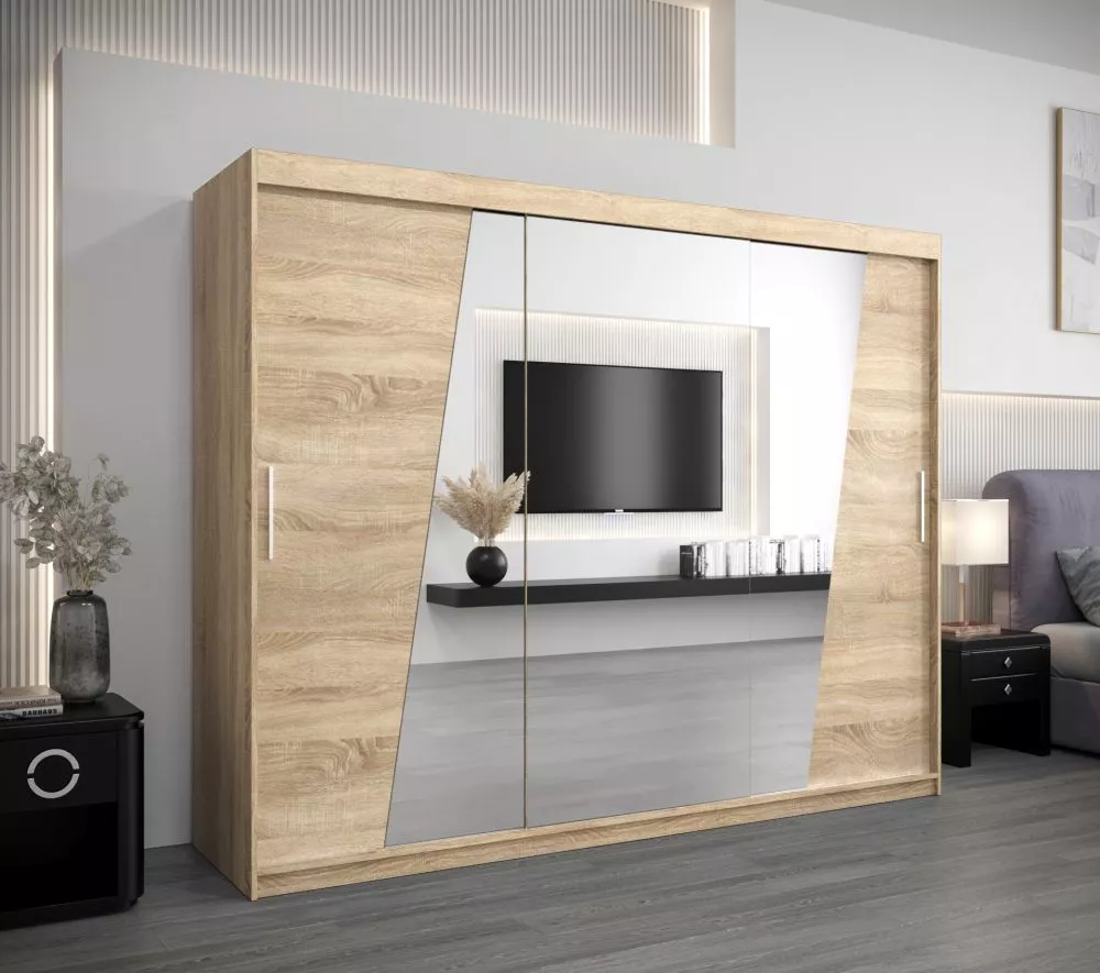 Skapis Rhomb · Sonoma · 250 × 62 × 200 cm